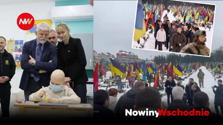 Prezydent Czech oddał hołd poległym i odwiedził szpital dziecięcy