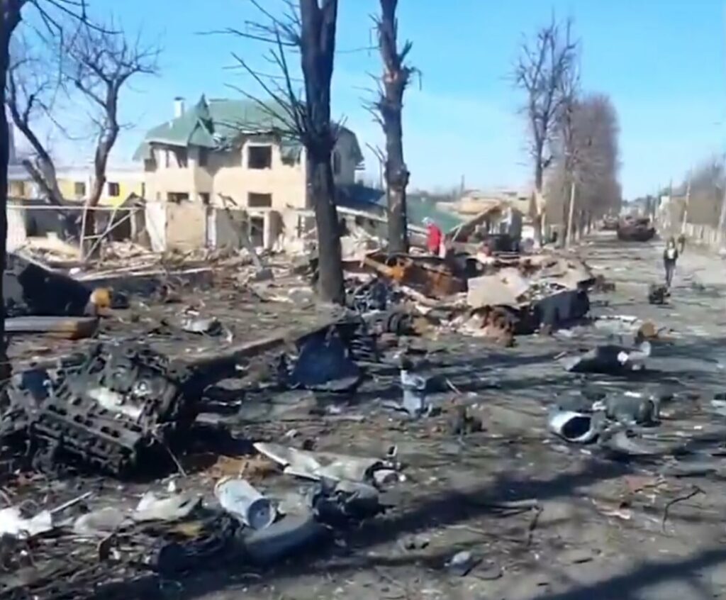 Rozbite wojskowe maszyny