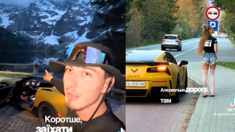 Ukraiński influencer z zakazem wjazdu do Polski na 5 lat. Wjechał sportowym autem nad Morskie Oko